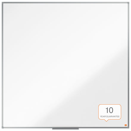 Nobo Whiteboard – 119,6 × 119,6 cm, Melamin, magnetisch, Aluminiumrahmen, Wandmontage