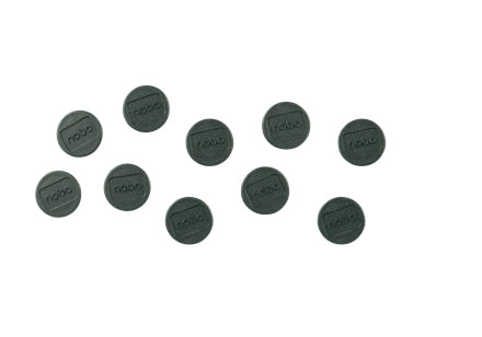 Nobo Tafelmagnete – Ø 13 mm, 10 Stk., schwarz
