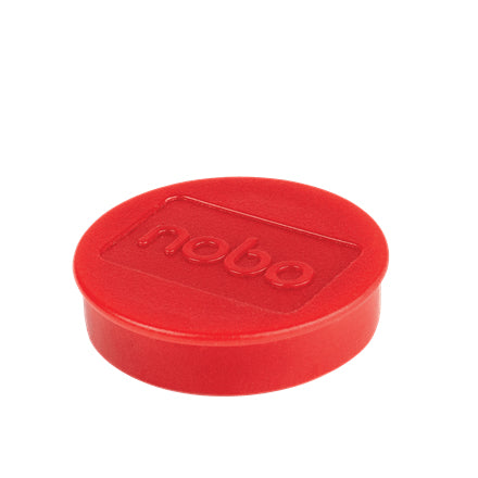 Nobo Tafelmagnete – Ø 38 mm – 10 Stk. – rot