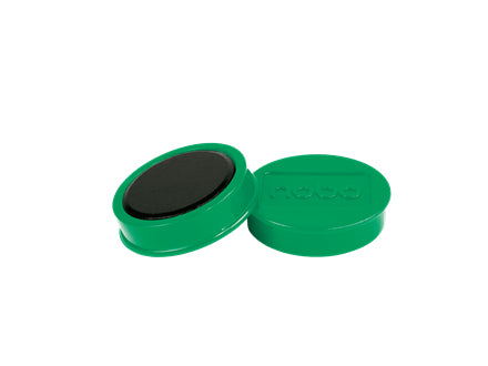 Nobo Tafelmagnete – Ø 38 mm, 10 Stk., grün