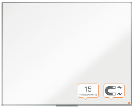 Nobo Whiteboard – 150 × 120 cm, lackierter Stahl, magnetisch, Aluminiumrahmen, Wandmontage, inkl. Stiftablage