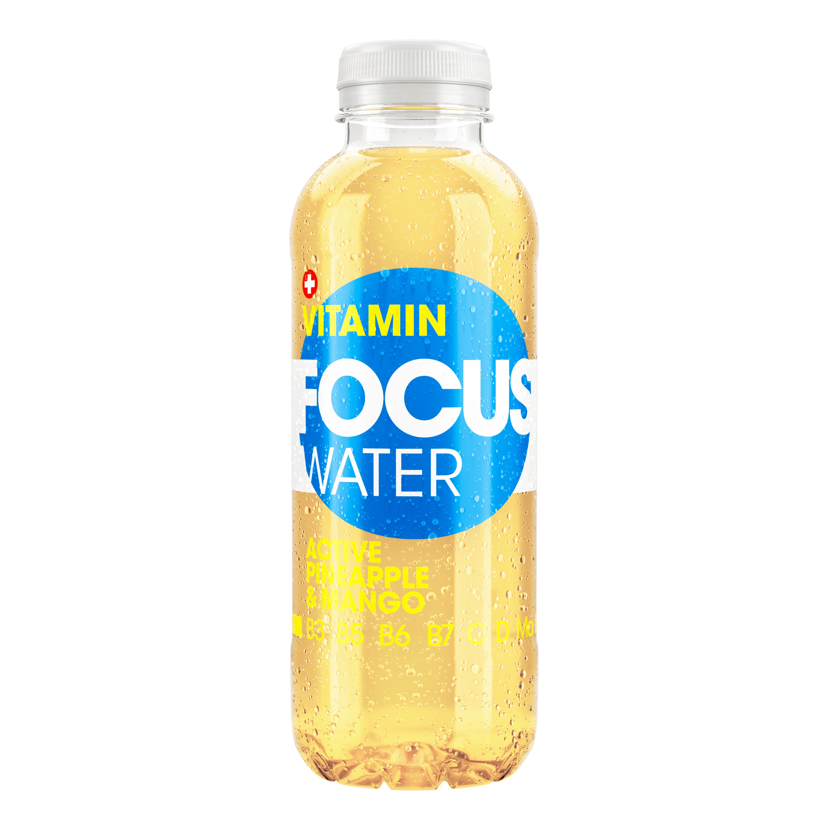 Focuswater Vitaminwasser Active, Ananas & Mango – 5 dl