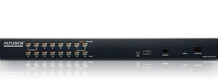 ATEN KH1516AI – KVM-Switch 16 Port, RJ-45/PS/2/VGA/USB 2.0, UXGA (1600 × 1200), KVM über IP, 19" Rackmontage
