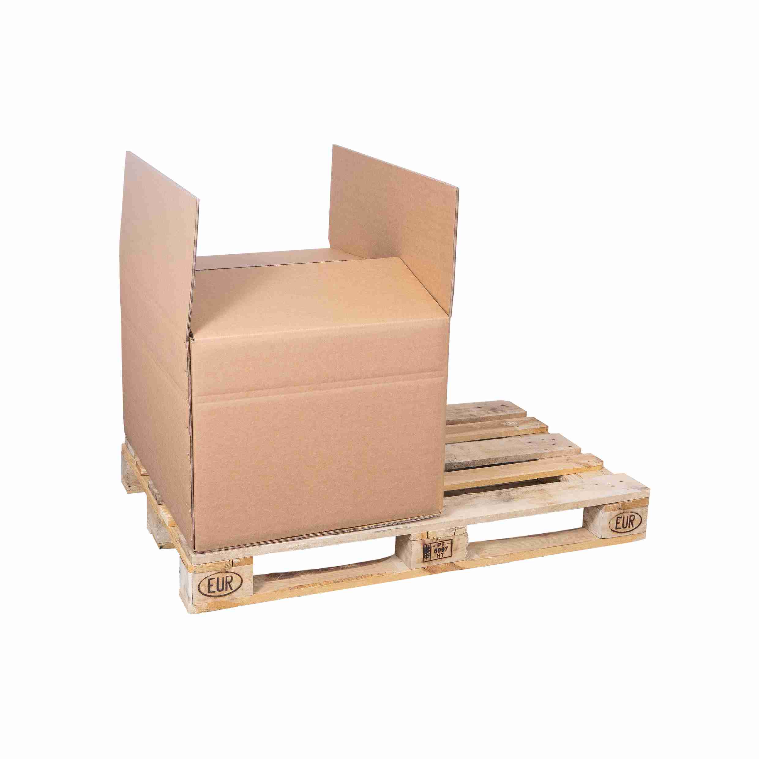 Model Versandbox – 750 × 460 × 270 mm, braun, Wellkarton, selbstklebend – 1 Stk., ab 20 Stk.
