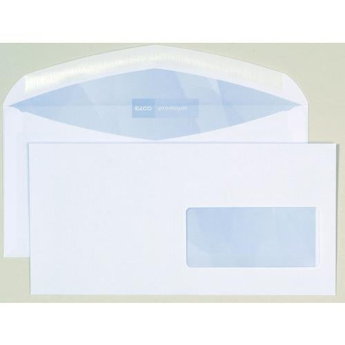 Elco Couvert C5/6, Fenster rechts, hochweiss, 100 g/m², mit Innendruck – 500 Stk.