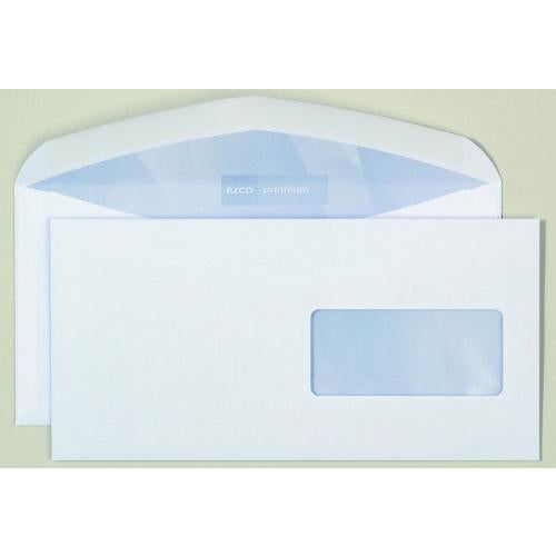 ELCO Couvert C6/5, mit Fenster, weiss, 100 g/m² – 500 Stk.