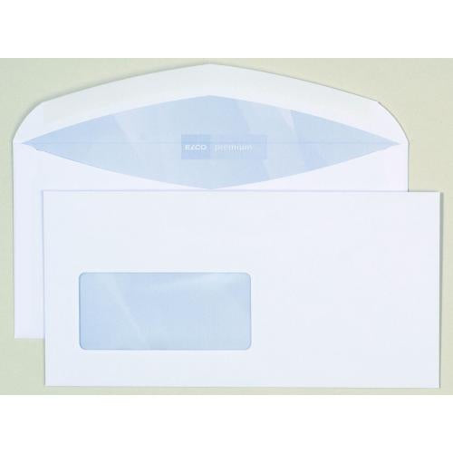 Elco Kuvert C5/6, mit Fenster, weiss, 100 g/m²