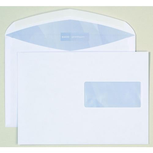 Elco Couvert C5 (229 × 162 mm), mit Fenster, hochweiss, 100 g/m² – 500 Stk.