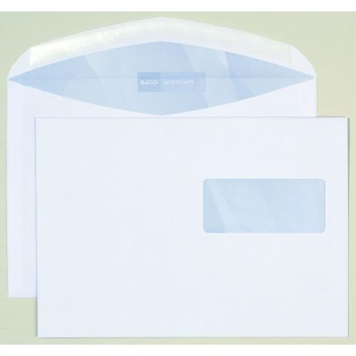Elco Couvert C5 (229 × 162 mm), mit Fenster, hochweiss, 100 g/m² – 500 Stk.
