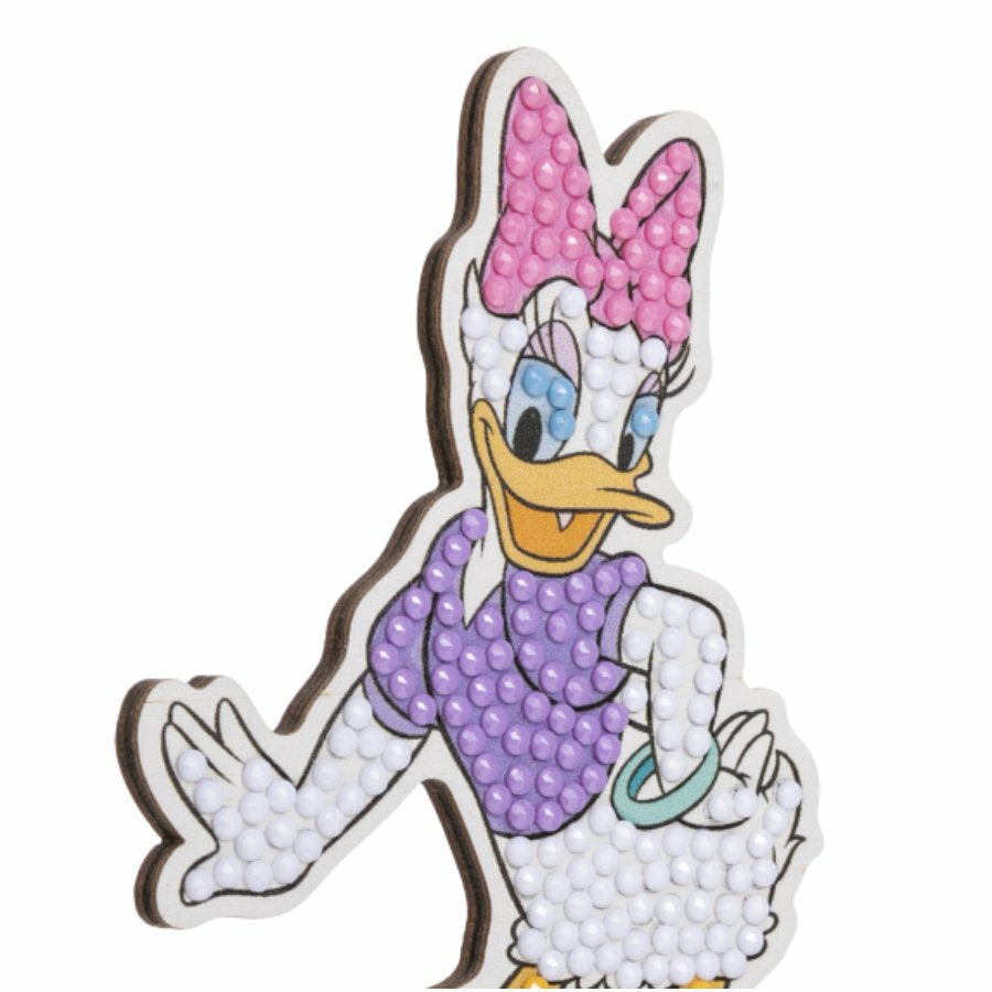 CRAFT Buddy Crystal Art Buddy – Diamond-Painting-Set Daisy Duck – 8 × 11 cm – ab 6 Jahren