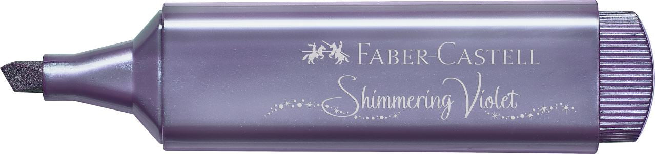 Faber-Castell Textliner 46 Textmarker – Metallic Violett, Keilspitze 1,2–5 mm