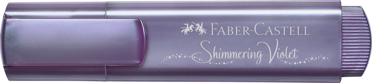 Faber-Castell Textliner 46 Textmarker – Metallic Violett, Keilspitze 1,2–5 mm