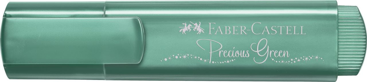 Faber-Castell Textliner 46 Textmarker – Metallic Grün, Keilspitze 1,2–5 mm