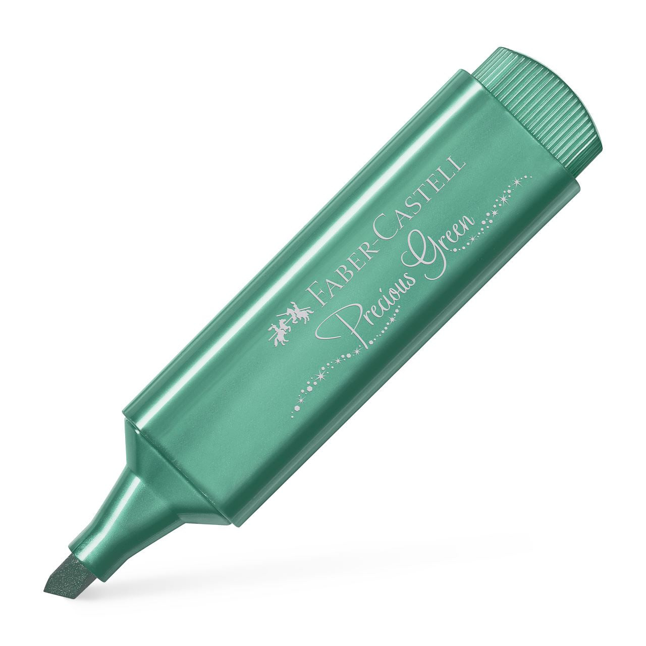 Faber-Castell Textliner 46 Textmarker – Metallic Grün, Keilspitze 1,2–5 mm