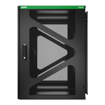 APC NetShelter WX AR118SM – 19" Wandverteiler 18U, abschliessbar, 600 × 1'037 × 889 mm, schwarz, Stahl