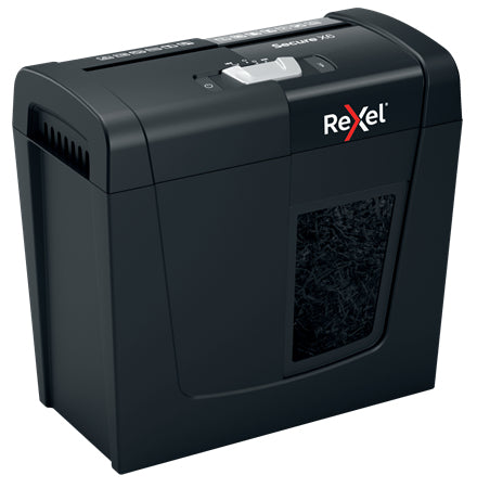 Rexel Secure X6 – Aktenvernichter, DIN P-4, Partikelschnitt 4 × 40 mm, 6 Blatt, 10 l, A4
