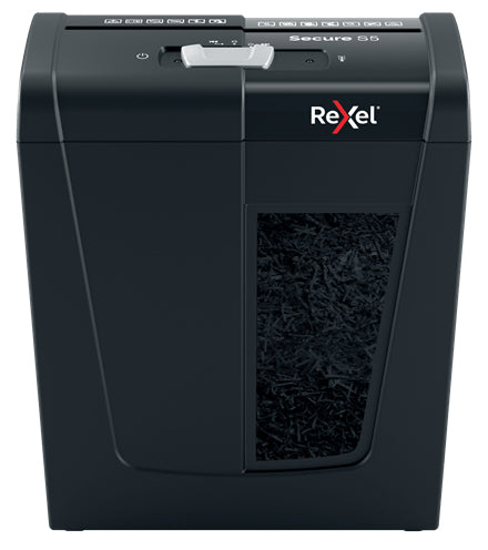 Rexel Secure S5 – Aktenvernichter, DIN P-2, Streifenschnitt 6 mm, 5 Blatt, 10 l, A4