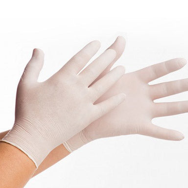 Fair Zone Einweghandschuhe Latex – L, 100 Stück – Weiss, FSC