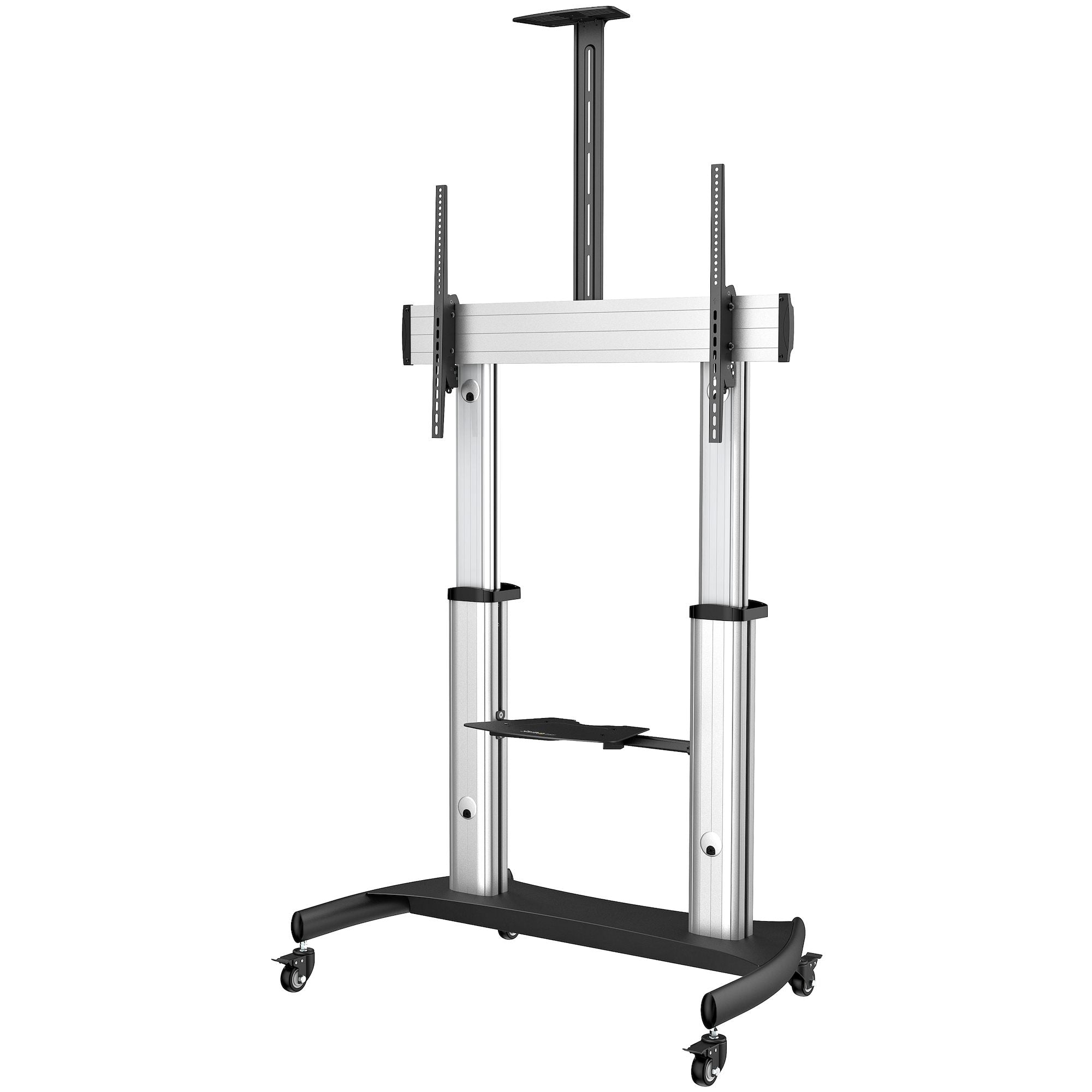 StarTech.com TV-Wagen – 60–100" – VESA 200×200–1000×600 – bis 100 kg, Höhenverstellbar, mit Rollen
