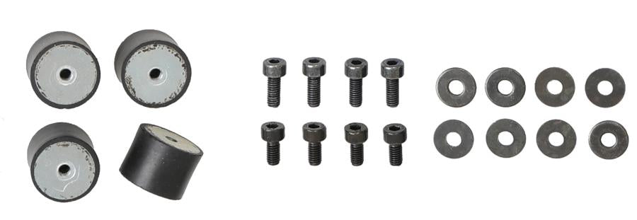 Brodit 216171 – Vibrationsdämpfer (hart) – Für Installationen bis 4 kg – Schwarz