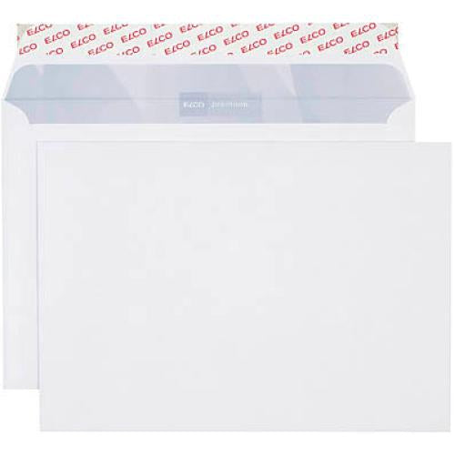 ELCO Couvert B5 (250 × 176 mm), ohne Fenster, selbstklebend (Optifix), hochweiss, 100 g/m² – 500 Stk.