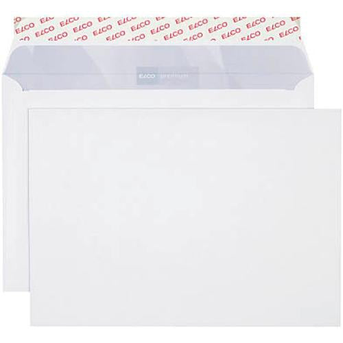 Elco Couvert B5 (250 × 176 mm), ohne Fenster, Haftklebend (Optifix), hochweiss, 120 g/m² – 500 Stk.