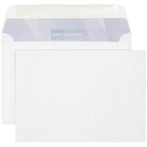 ELCO Couvert B5 (250 × 176 mm), ohne Fenster, nassklebend, hochweiss, 100 g/m² – 500 Stk.