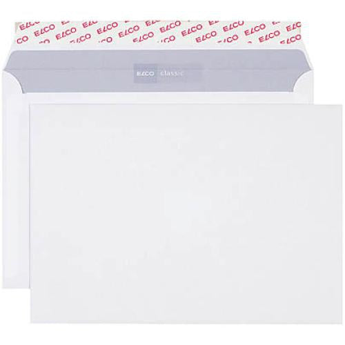 Elco Couvert C5 (229 × 162 mm), ohne Fenster, selbstklebend, weiss, 100 g/m² – 500 Stk.