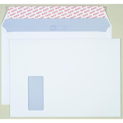 Elco Couvert C4, Fenster links, Selbstklebend, Weiss, 120 g/m², mit Innendruck – 250 Stk.