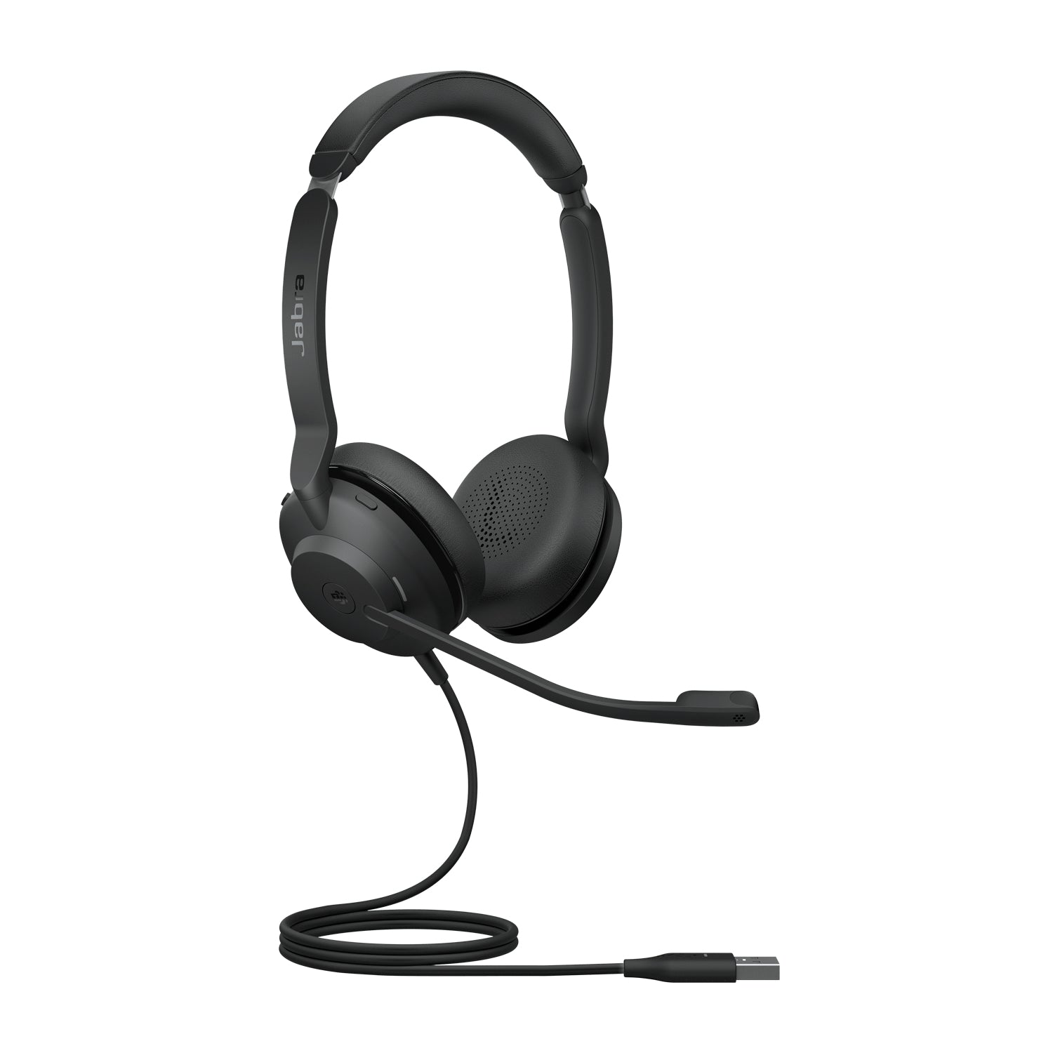 Jabra EVOLVE2 30 SE – Duo Headset, On-Ear – USB-A – klappbares Mikrofon – Schwarz – für Microsoft Teams