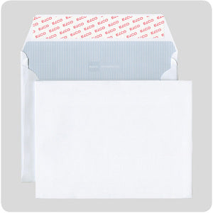 Elco Seitenfaltentasche C5, Selbstklebend, Weiss, 120 g/m², 20 mm Falte, mit Innendruck – 250 Stk.