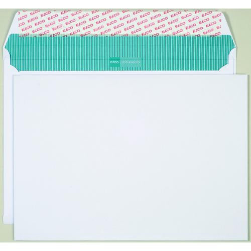 Elco Seitenfaltentasche B4, Selbstklebend, Weiss, 120 g/m², 20 mm Falte – 200 Stk.