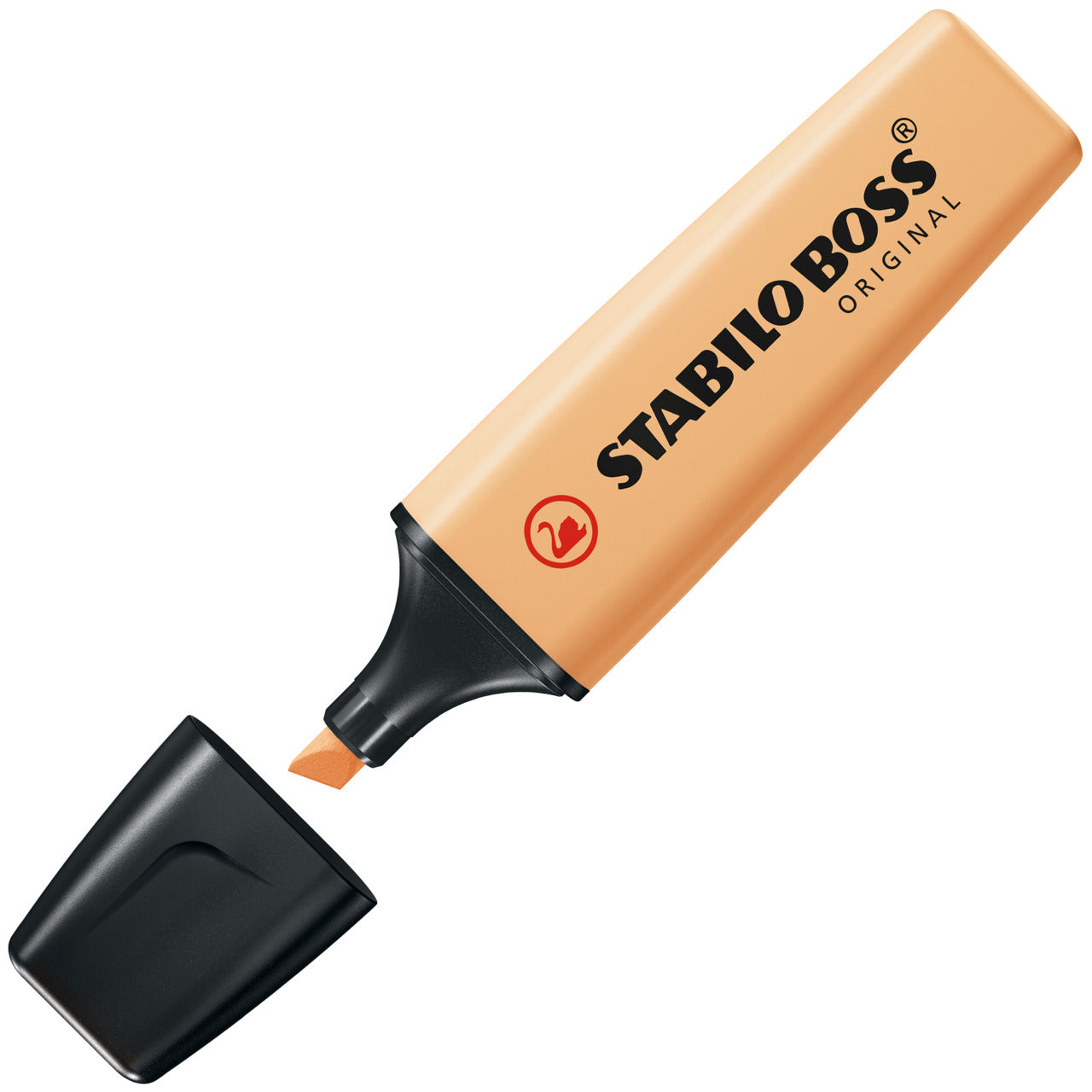 STABILO BOSS Original Textmarker Set 4 Farben Pastell – Keilspitze, 2–5 mm