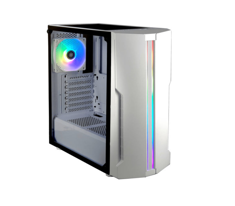 Xilence Xilent Blade X512.W.RGB – ATX Midi-Tower, für ATX/micro-ATX/Mini-ITX, 2× USB 3.0, RGB, 33,5 cm GPU