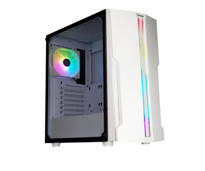 Xilence Xilent Blade X512.W.RGB – ATX Midi-Tower, für ATX/micro-ATX/Mini-ITX, 2× USB 3.0, RGB, 33,5 cm GPU