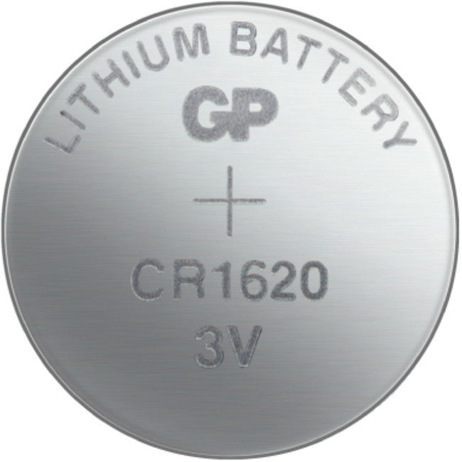 GP Batteries Knopfzellen CR1620, Lithium-Mangandioxid, 3 V – 5 Stk.