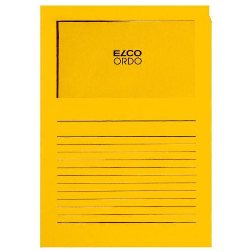 Elco Sichtmappe A4 – Goldgelb, Papier, 100er-Pack