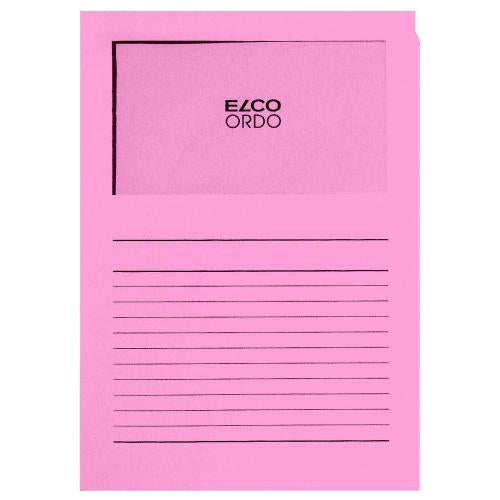 Elco Ordo Classico Sichtmappe A4 – 100 Hüllen, Pink, Papier