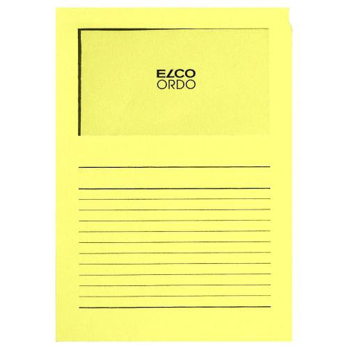 Elco Ordo Classico Sichtmappe A4 – Gelb, Papier, 100er-Pack
