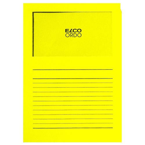 Elco Ordo Classico Sichtmappe A4 – Intensivgelb, Papier, 100er-Pack