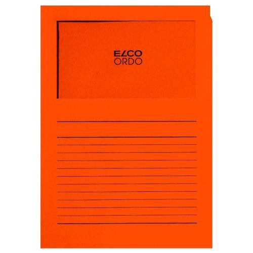 Elco Sichtmappe A4 – Orange, Papier, 100er-Pack