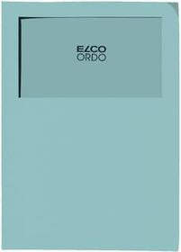 Elco Sichtmappe A4 – Blau, Papier, Sichtfenster, 100er-Pack