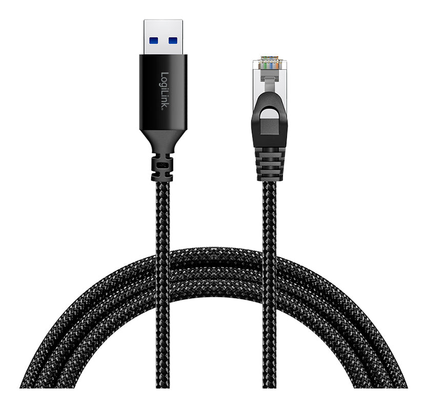 LogiLink CU0407 Patchkabel – Cat6 S/FTP, 15 m, Schwarz, RJ-45