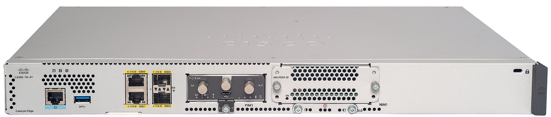 Cisco Catalyst 8200L – Enterprise-Router, 4x LAN (GbE), Rack 1U, Grau
