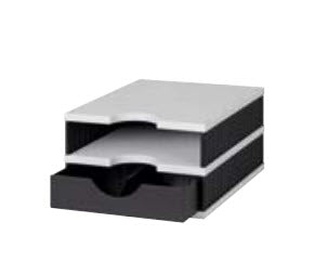 styrodoc uno 268-0102 Schubladenelement – 1 Schublade, 2 Fächer, Polystyrol (PS), für styrodoc trio
