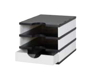 Styro Briefkorb – Kunststoff, Schwarz, Weiss