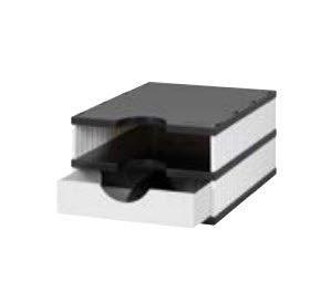Styro Briefkorb – Kunststoff, Schwarz, Weiss