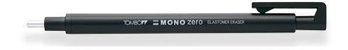 Tombow Ersatzradierer Mono Zero – nachfüllbar, Ø 2,3 mm, schwarz, 1 Stk.