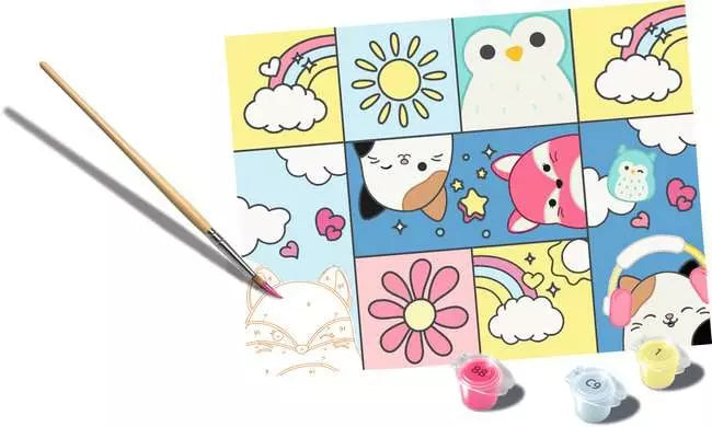 Ravensburger CreArt – Malen-nach-Zahlen-Set – Squishmallows – 24 × 18 cm – ab 12 Jahren