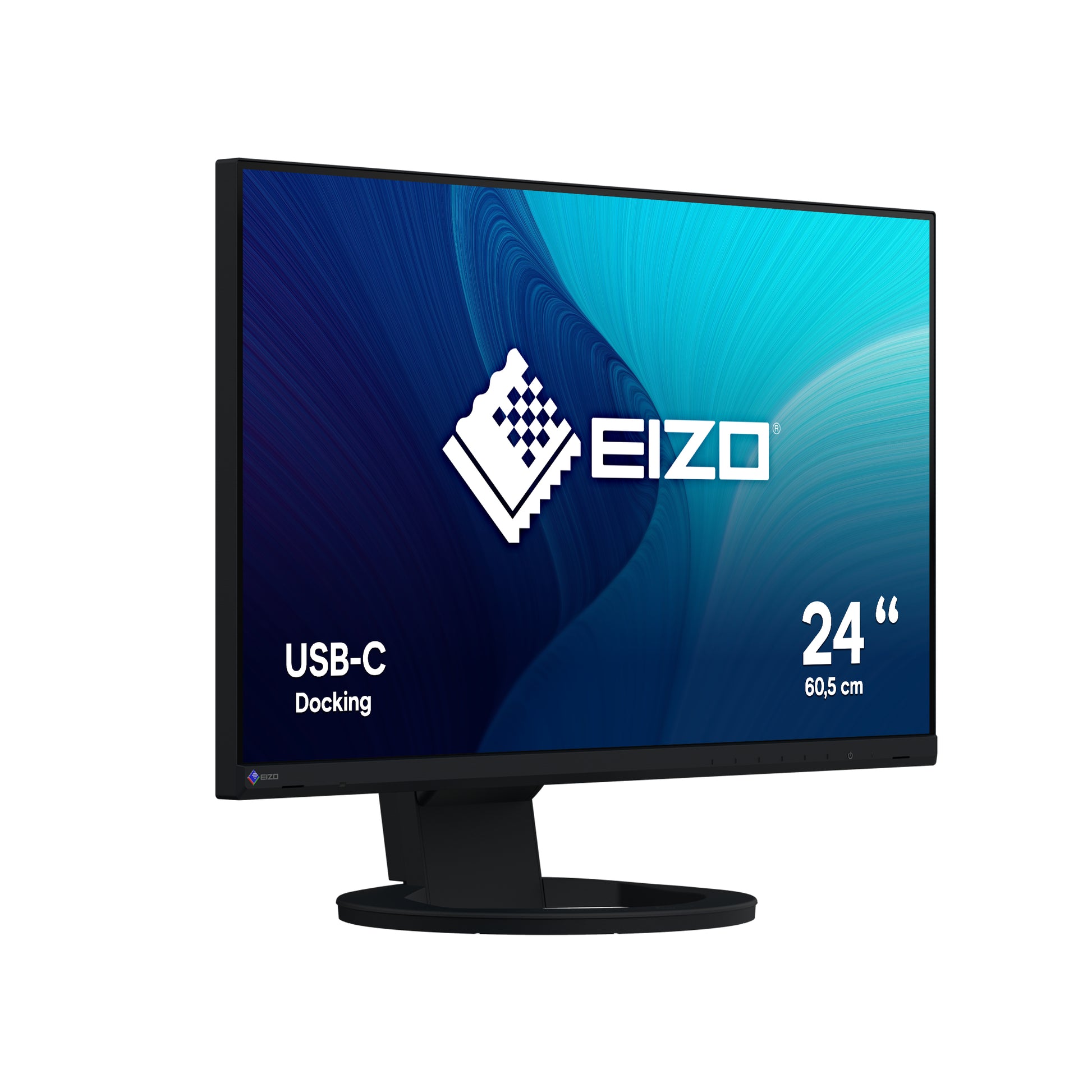 EIZO EV2480 Swiss Edition – Monitor, 23,8", IPS, 60 Hz, 250 cd/m², USB-C (70 W), VESA 100 × 100, Schwarz